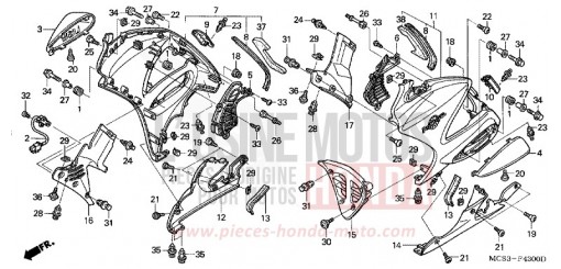 LOWER COWL ST1300A6 de 2006